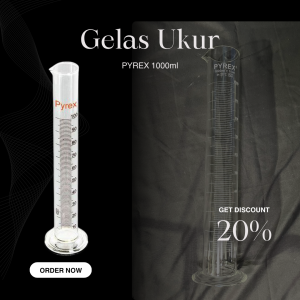 Gelas Ukur Pyrex 1L